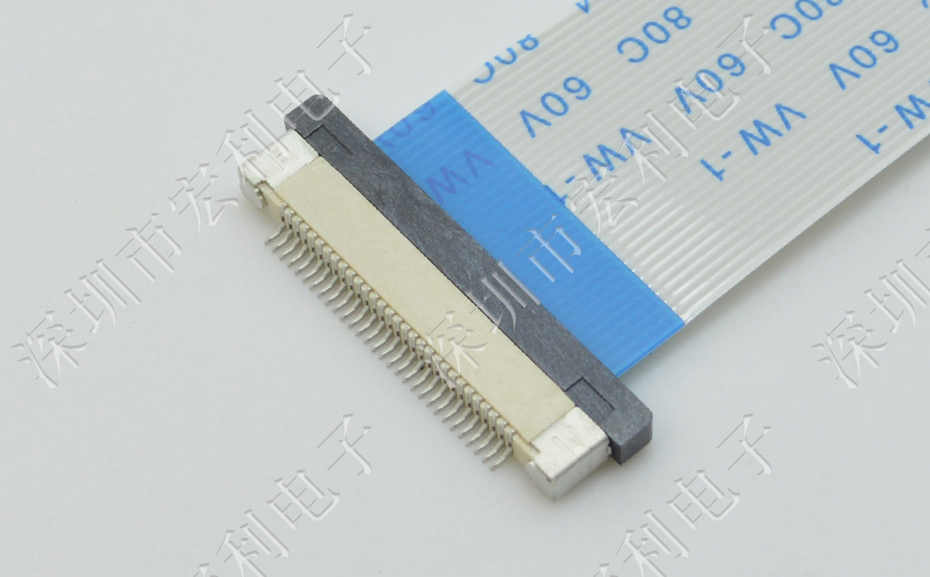 FFC/樱桃视频APP下载 軟排線插座 0.5mm間距-50P 下接拉鎖 50Pin 抽屜式