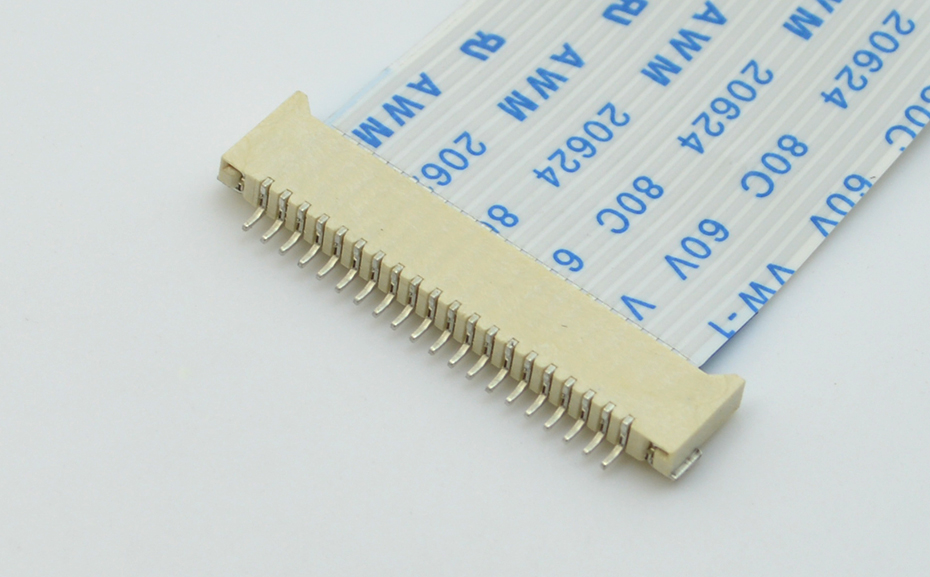 FFC/樱桃视频APP下载 1.0MM 6P 超薄雙麵接觸 臥式貼片無鎖 帶焊盤 H2.0