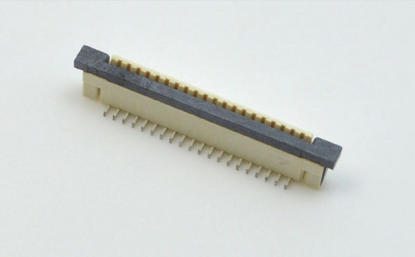 接插件FFC/樱桃视频APP下载 1.0MM 28P 一字腳 立貼帶鎖 扁平電纜連接器