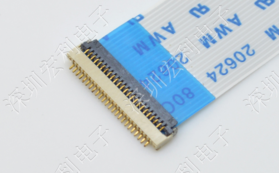 樱桃视频APP下载 間距0.5mm 高H1.0  20P下接翻蓋 SMT耐高溫貼片連接器