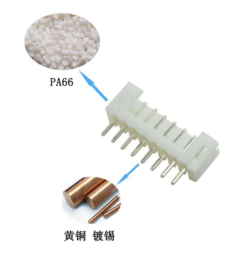 PH2.0mm 8P 單排連接器2.0mm間距 8芯接插件 直針,樱桃在线视频网站