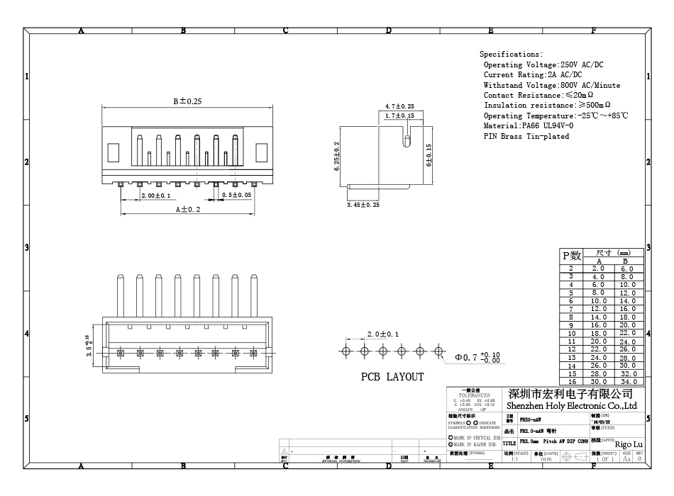 PH2.0-12P彎針插座彎腳座彎針座2.0MM間距接插件連接器,樱桃在线视频网站