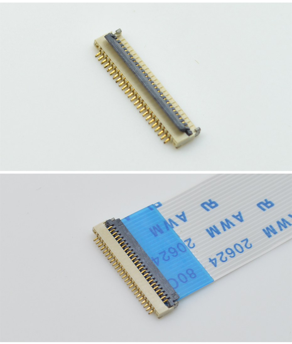 FPC/FFC超薄扁平排線連接器0.5Pitch 插座 6P針翻蓋 H=1.0厚,樱桃在线视频网站
